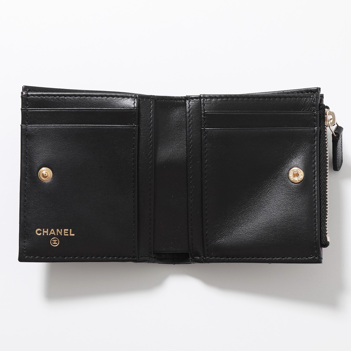 CHANEL シャネル 二つ折り財布 AP3526 B13703 レディース MATELASSE