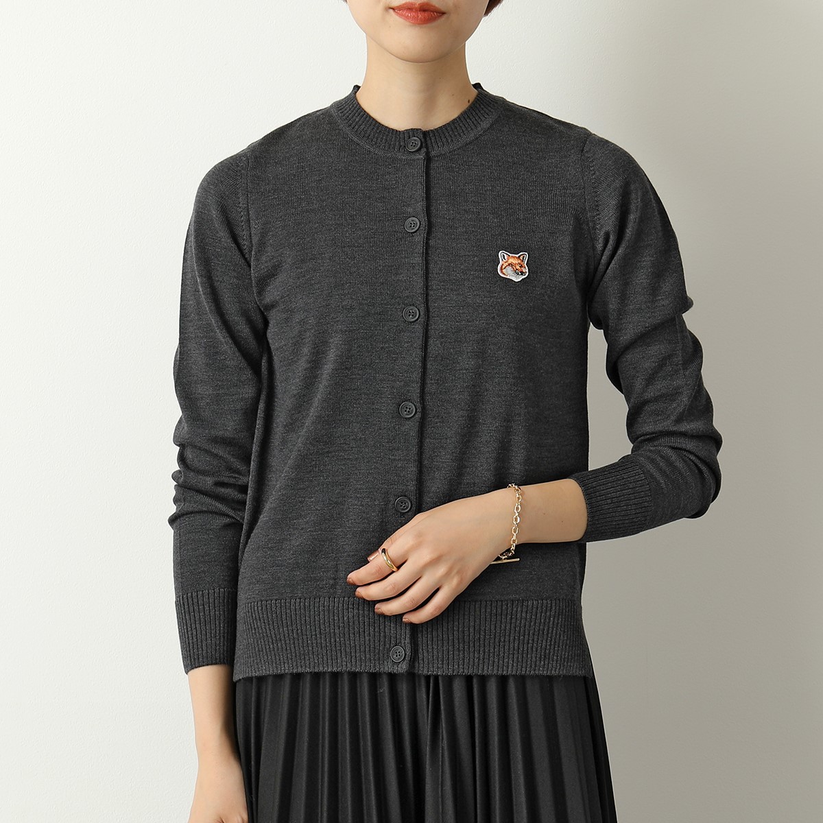 MAISON KITSUNE メゾンキツネ カーディガン HW00521KT1036 FOX HEAD  