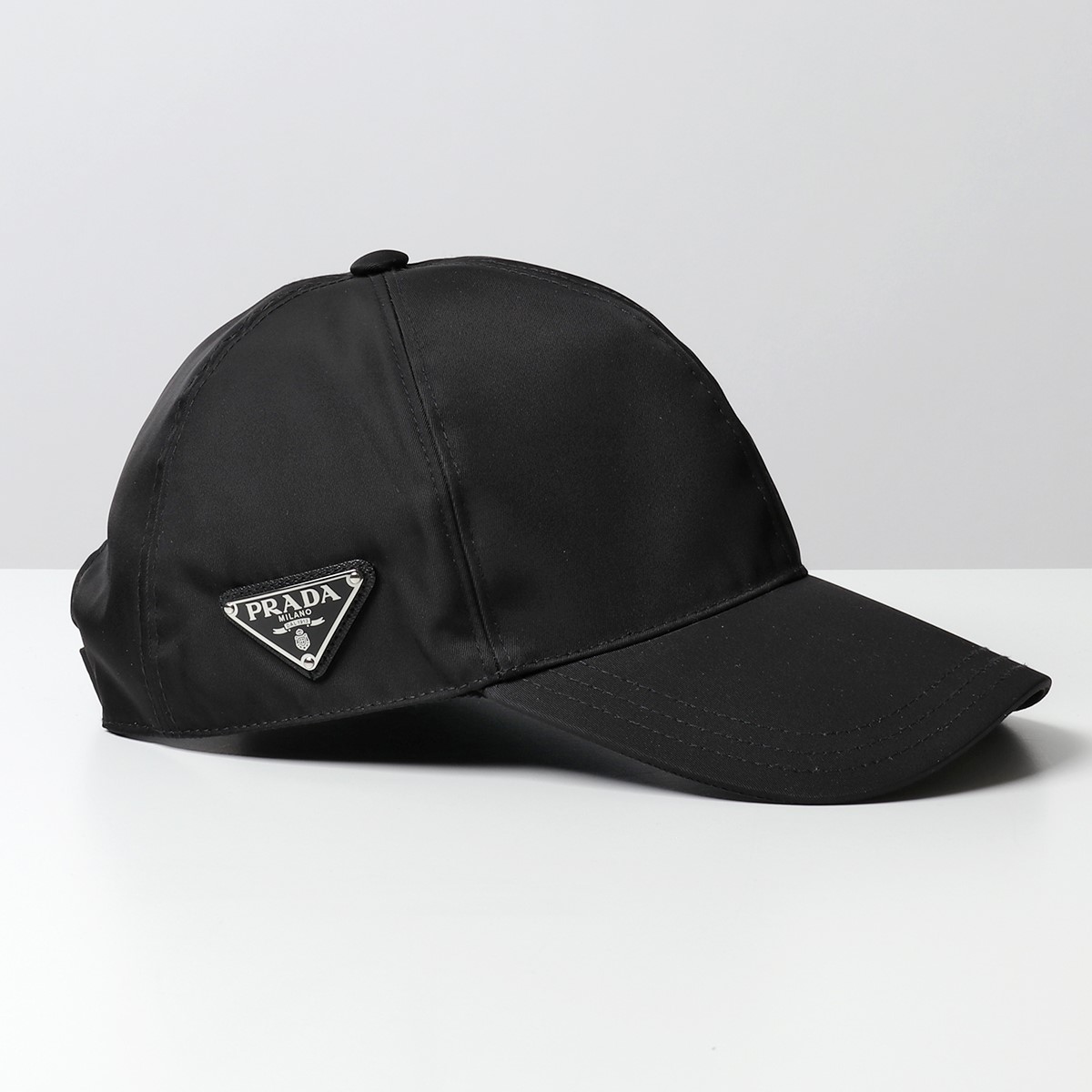 PRADA ブラック ベースボールキャップ ☆Prada プラダ☆Re-Nylon ベースボールキャップ ブラック