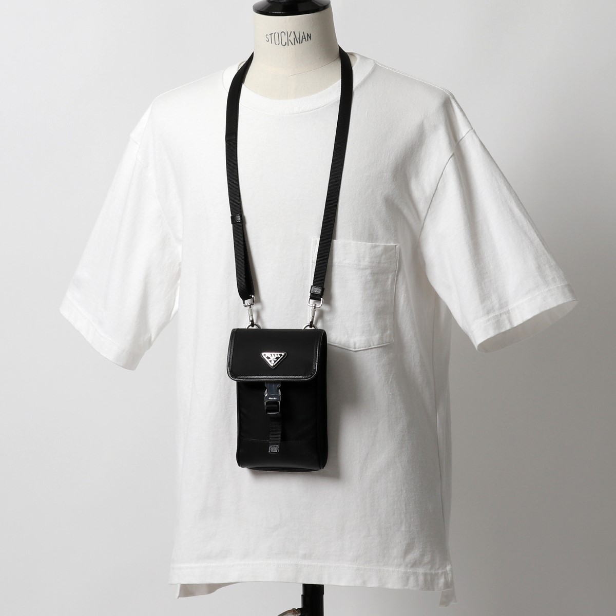 PRADA プラダ 2ZH109 2DMH ショルダーストラップ付き ナイロン レザー 