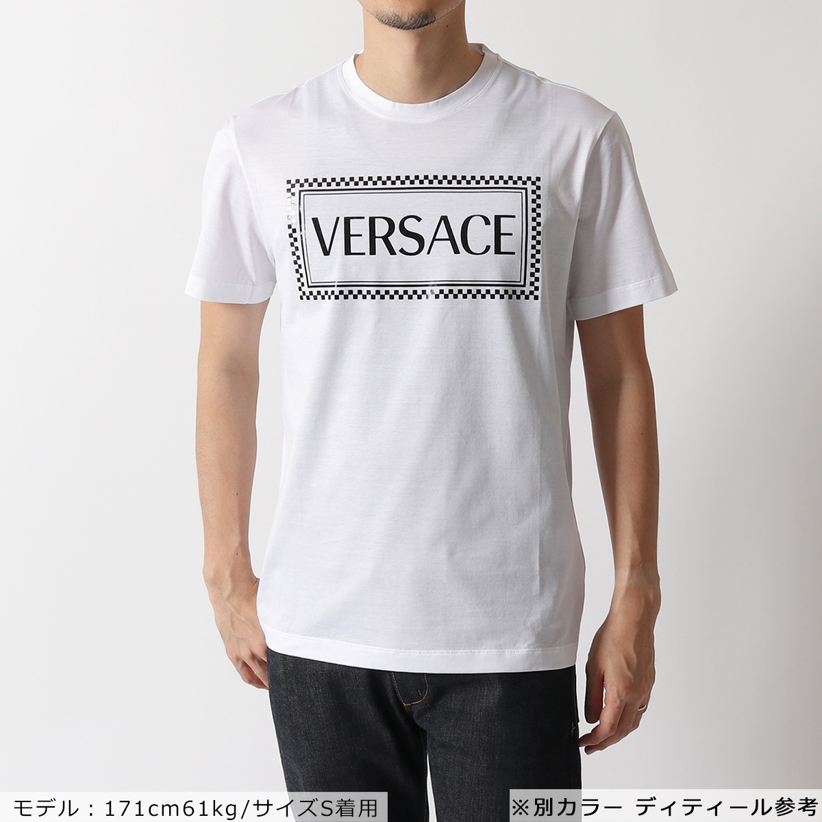 楽天市場 Versace ヴェルサーチ A サステナブル ヴィンテージ 90s ロゴt Tシャツ クルーネック 半袖 カットソー コットン A008 Nero メンズ インポートセレクト Musee