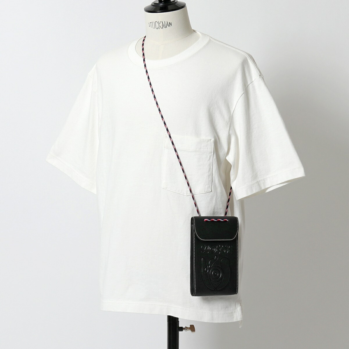 楽天市場 Loewe ロエベ 101 30ab66 Eye レザー ネックポーチ ショルダーバッグ ミニバッグ ネックストラップ 1100 Black メンズ インポートセレクト Musee