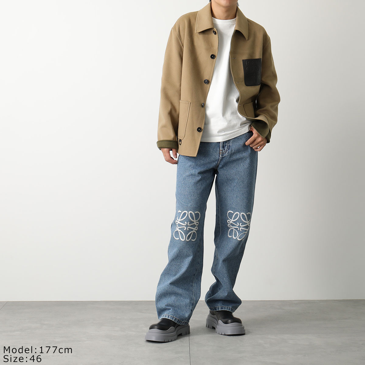 LOEWE ロエベ ジーンズ ANAGRAM BAGGY アナグラム バギー