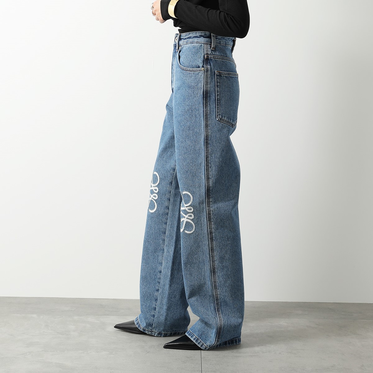 LOEWE ロエベ ジーンズ ANAGRAM BAGGY アナグラム バギー