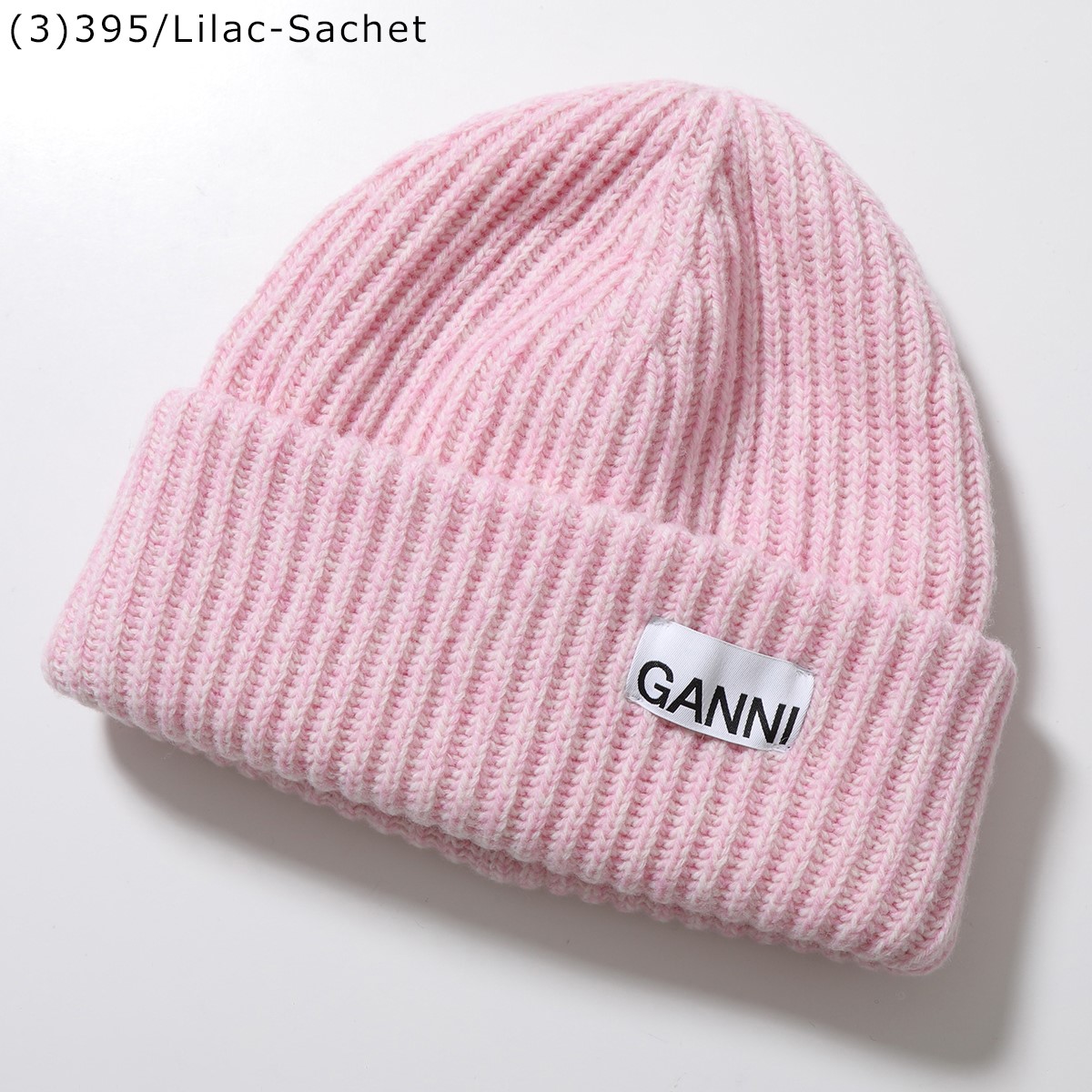 GANNI ガニー ニット帽 A4429 5789 レディース ビーニー リブニット