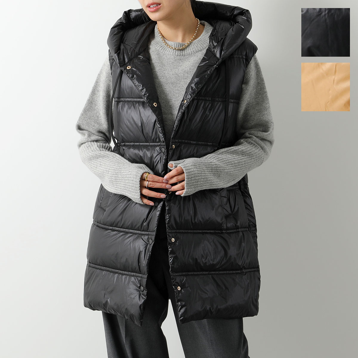 MARECHAL TERRE 黒 ダウンベスト MARECHAL TERRE(マルシャル・テル)の【HPS別注】ダウンベスト