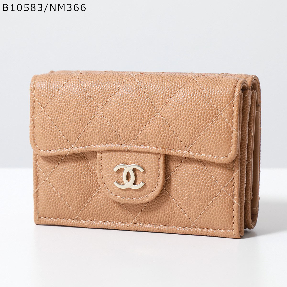 CHANEL シャネル 三つ折り財布 AP0230 B10583 Y33352 Y04059