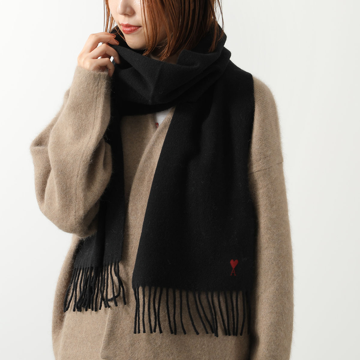楽天市場】AMI PARIS アミ パリス OVERSIZED AMI DE COEUR SCARF