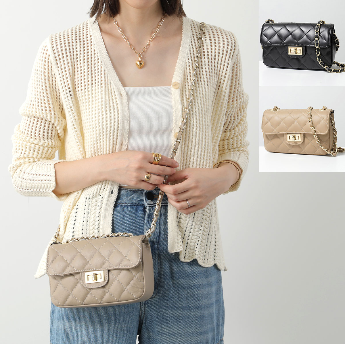andrea cardone ショルダーバッグ 1828/c1 レザー キルティング 楽天市場】andrea cardone アンドレアカルドネ ショルダーバッグ