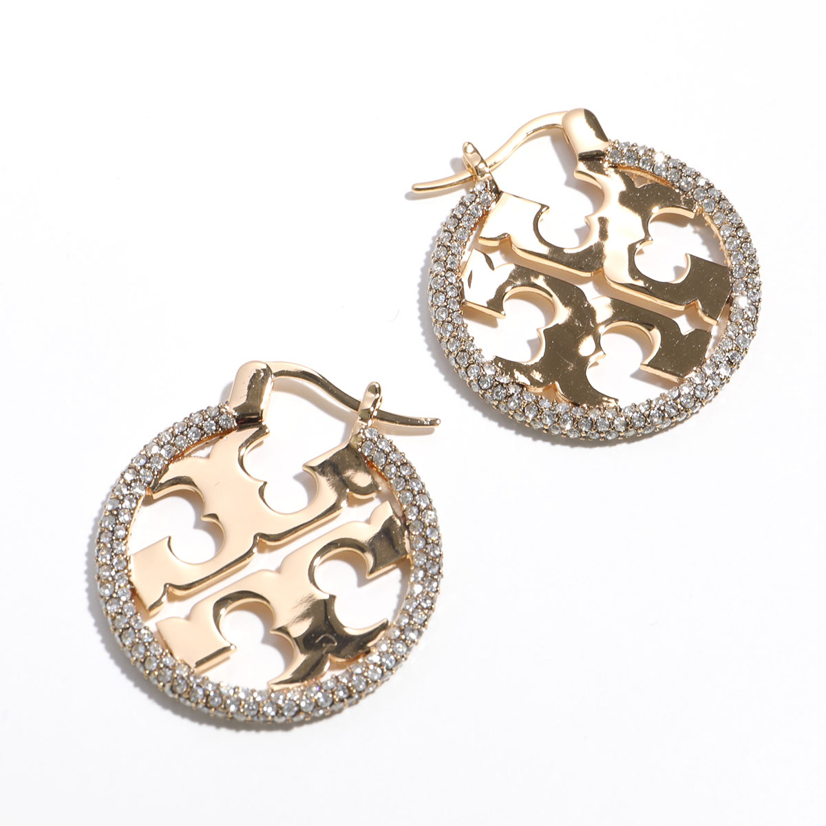 楽天市場】TORY BURCH トリーバーチ フープ ピアス SERIF-T