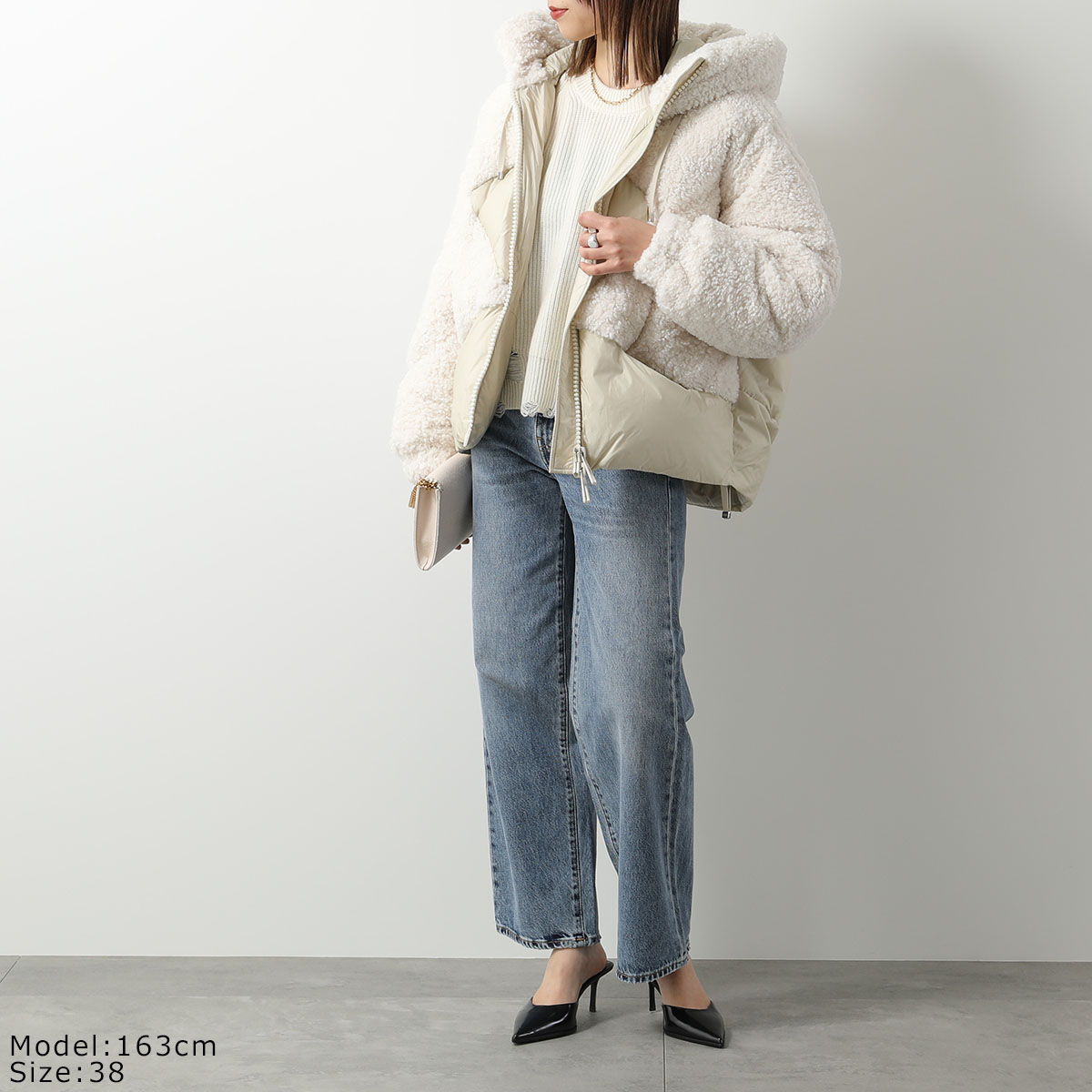 DUNO PEGGIE B ダウンジャケット 40 ベージュ DUNO デュノ ダウンジャケット PEGGIE B BAST/TREMI レディース フード