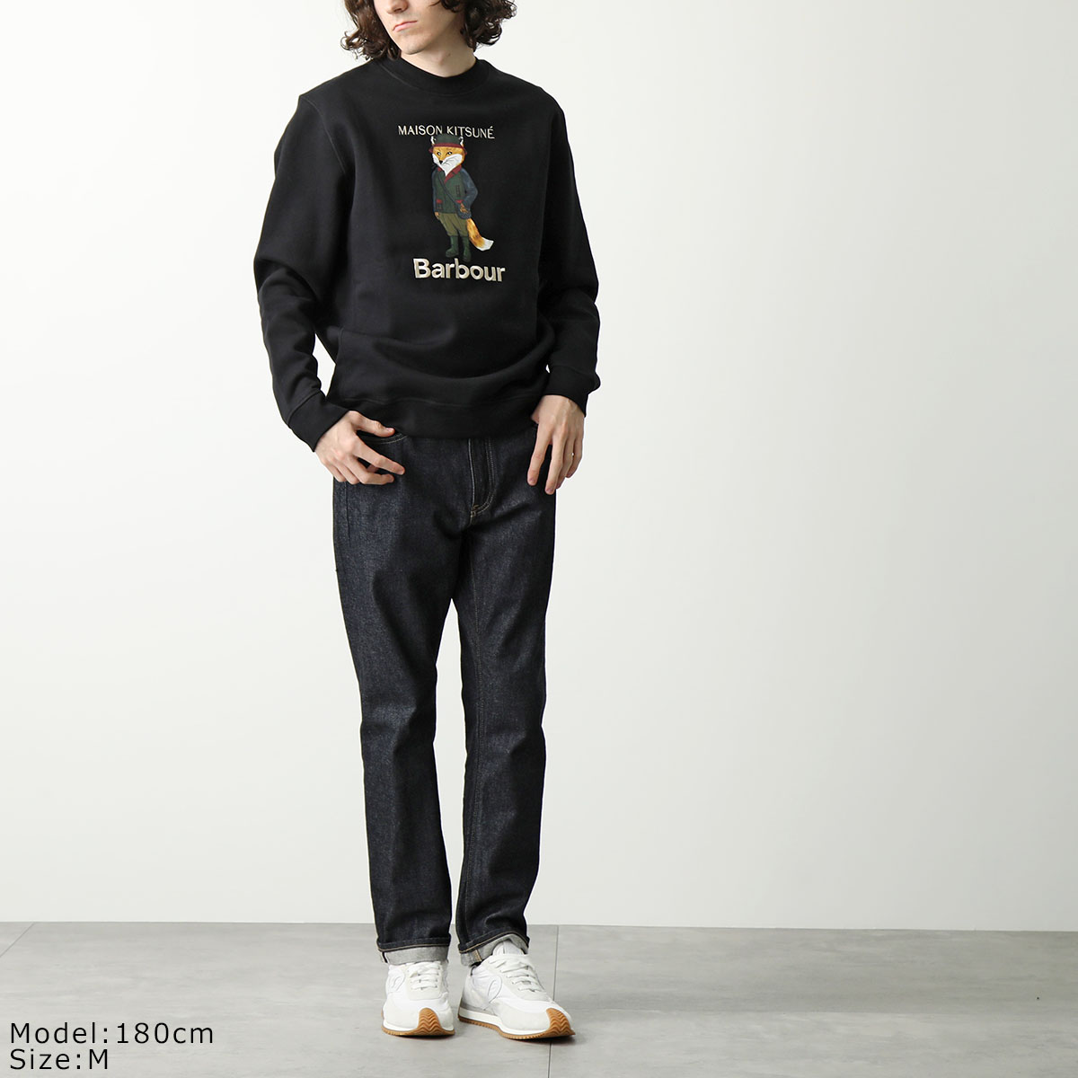 MAISON KITSUNE×Barbour メゾンキツネ バブアー スウェットシャツ 
