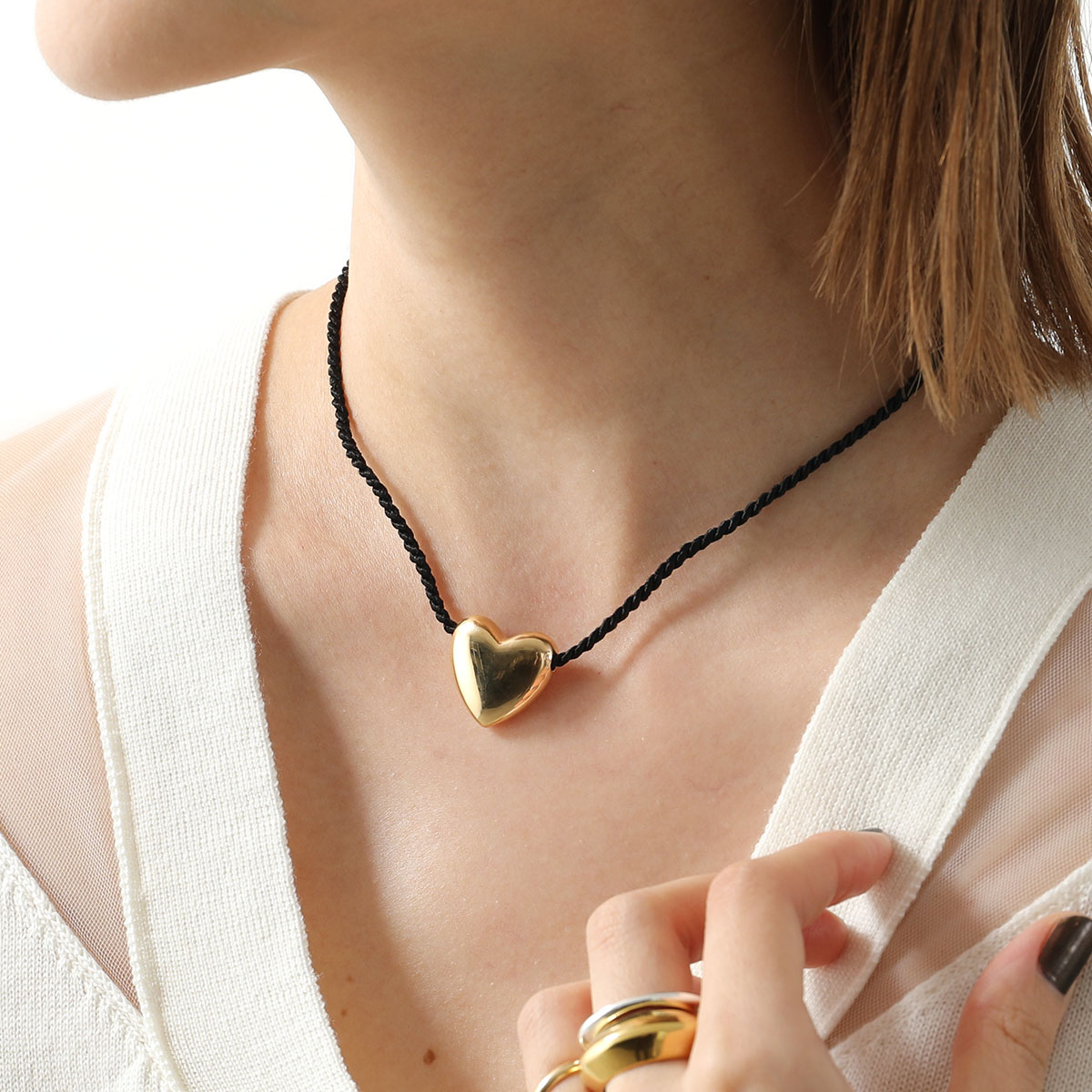 ANNIKA INEZ アニカイネズ ブローチ Heart Brooch 605 レディース ハート ピンバッチ アクセサリー シルバー925 silver925 シルバー アクセサリー ANNIKA INEZ Voluptuous Heart Earrings Small