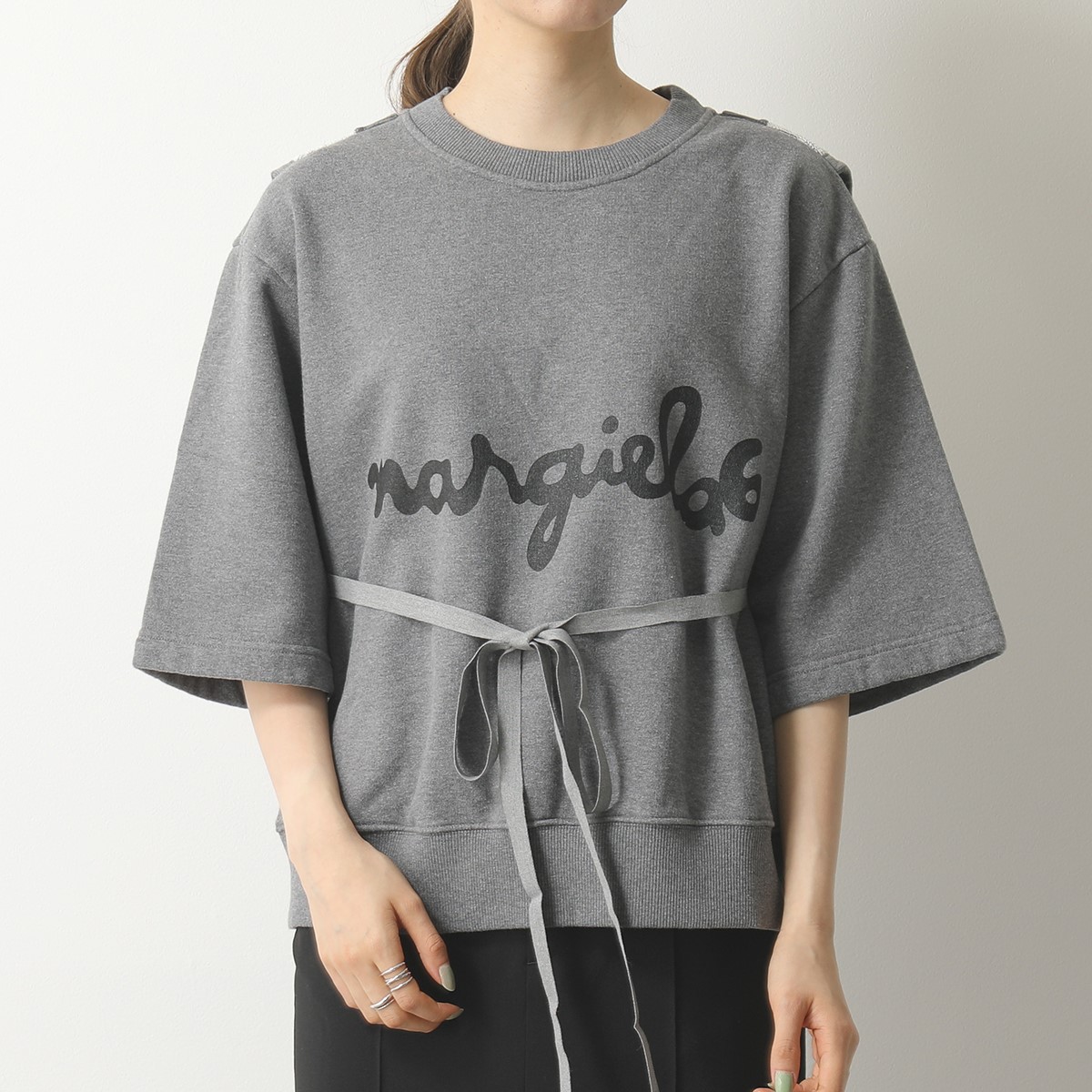 楽天市場 Mm6 Maison Margiela エムエムシックス メゾンマルジェラ S52gu0113 S スウェット 半袖 レイヤード クルーネック トレーナー ロゴ 852m レディース インポートセレクト Musee