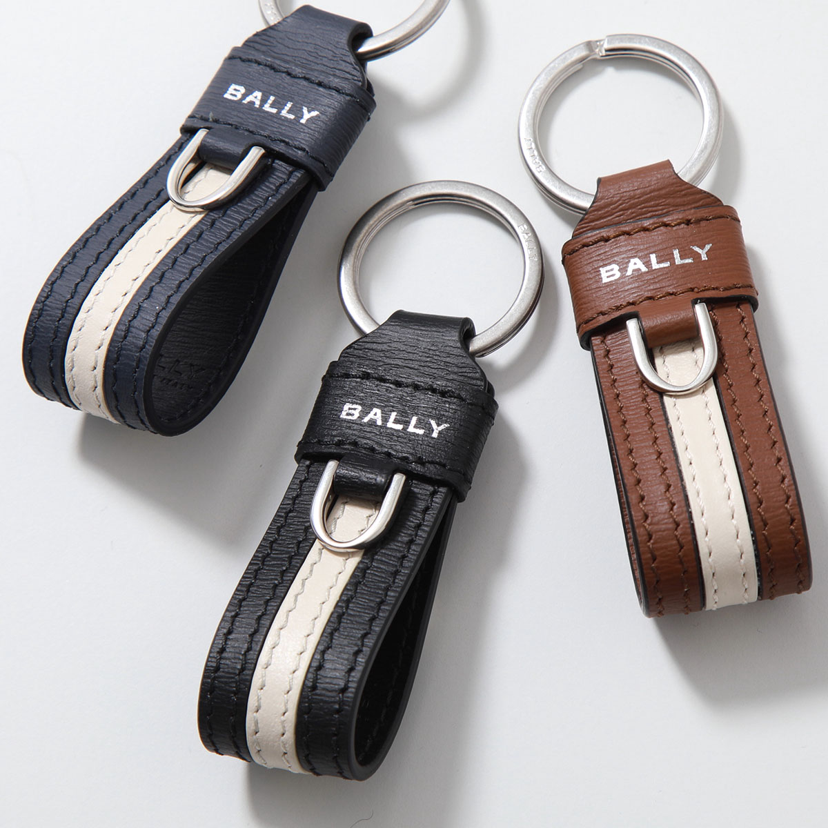 BALLY　キーホルダーセット Bally BALLY バリー キーリング RBN STR KEYFOB リボン MLK00R