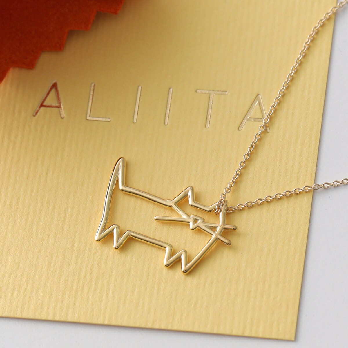 ALIITA アリータ ネックレス GATO NECKLACE ROLO レディース 猫 キャット モチーフ ペンダント アクセサリー 9KT-YELLOW-GOLD |インポートセレクトmusee