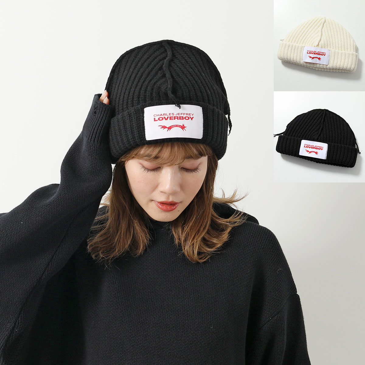 楽天市場】CHARLES JEFFREY LOVERBOY ニット帽 CHUNKY RABBIT BEANIE 32131101 32131102  メンズ うさ耳 ビーニー ニットキャップ 帽子 カラー2色 : インポートセレクトmusee