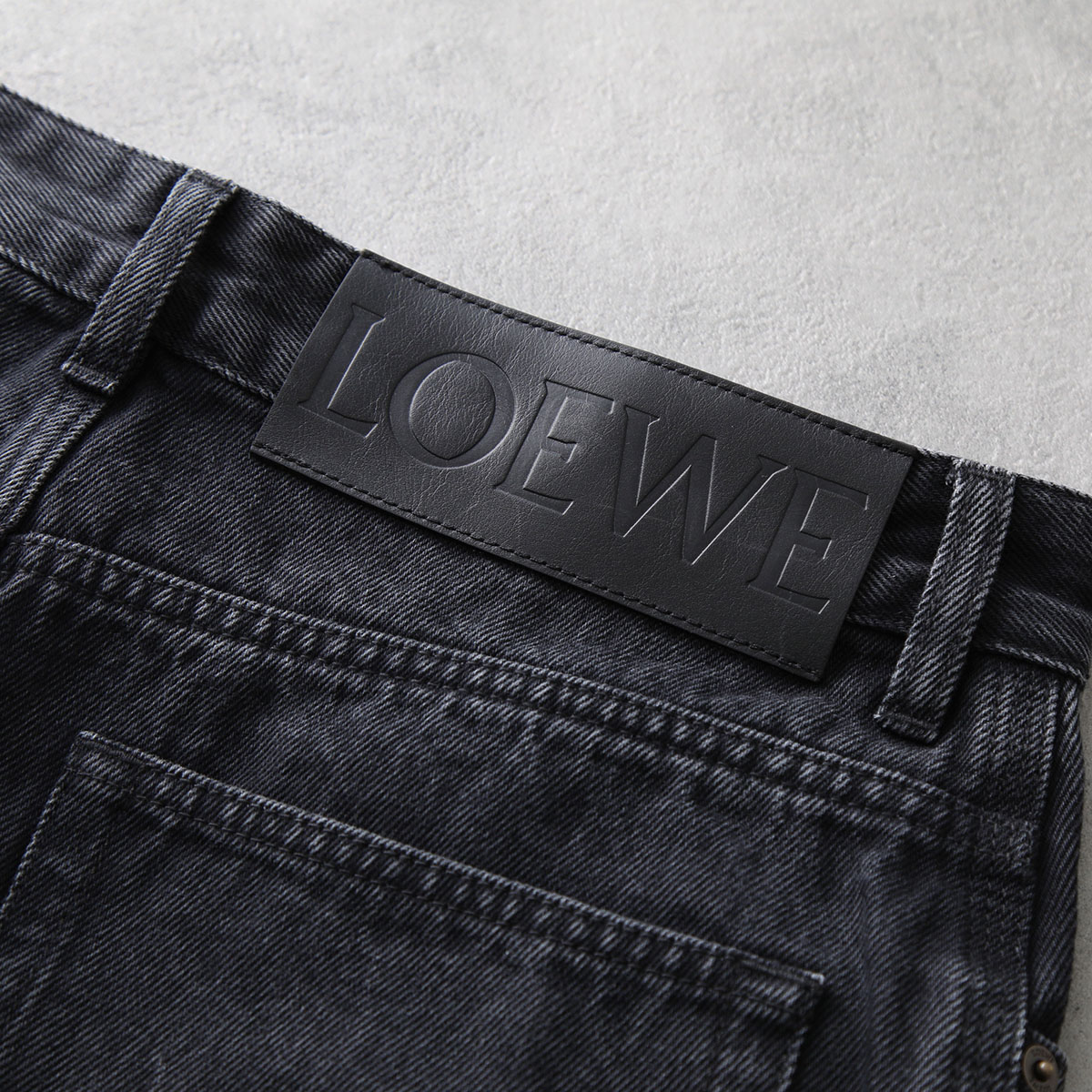LOEWE◆店舗購入アナグラムテーパードジーンズ ロエベ LOEWE LOEWE ジーンズ ANAGRAM BAGGY アナグラム バギー