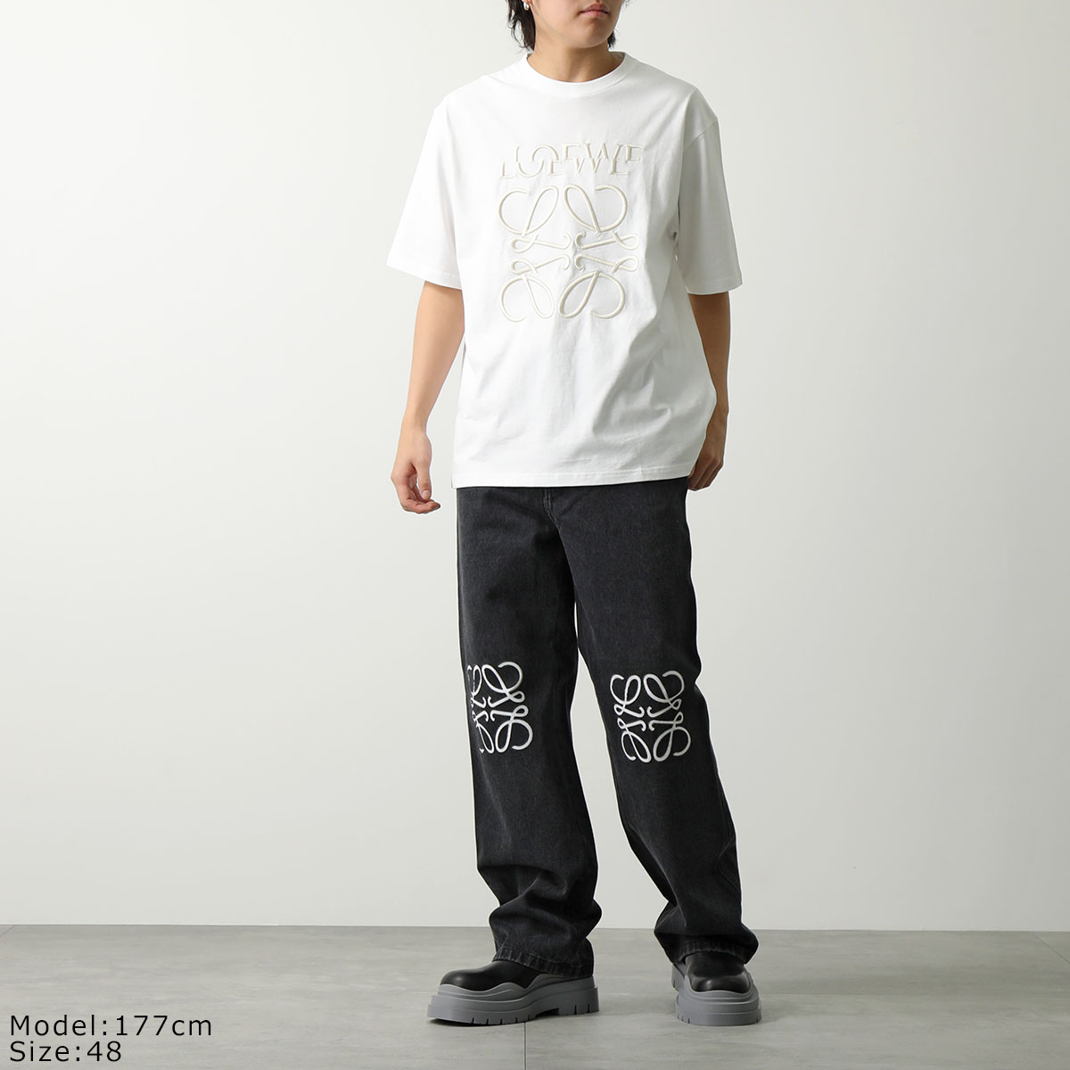 LOEWE ロエベ ジーンズ ANAGRAM BAGGY アナグラム バギー H526Y11W27