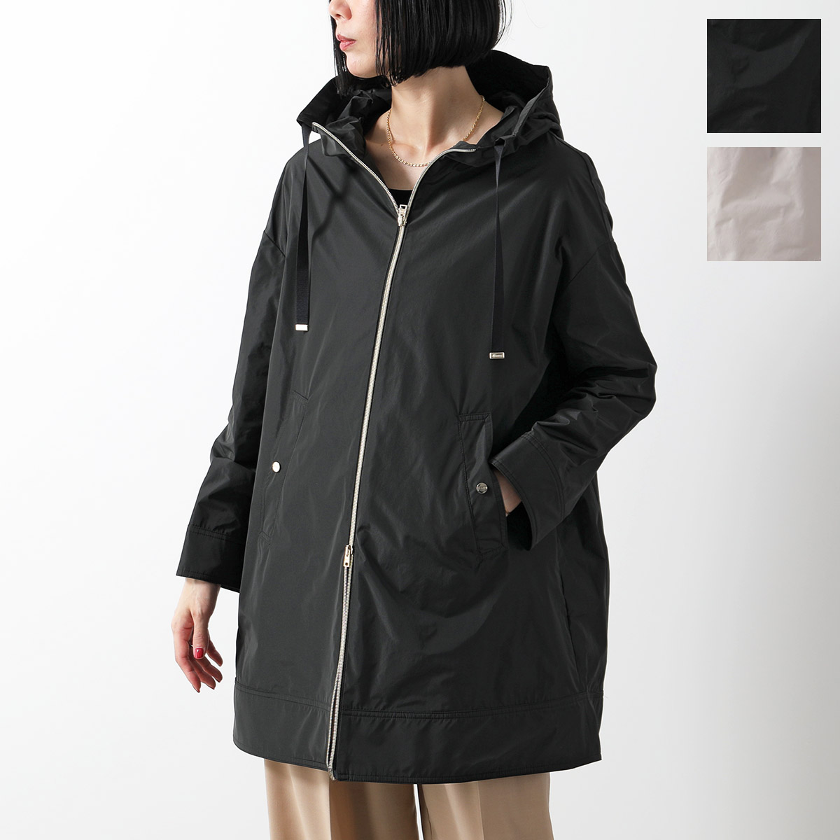 【楽天市場】HERNO ヘルノ コート GC000444D 12483 レディース フード付き 撥水 ジャケット スプリングコート 長袖 ...