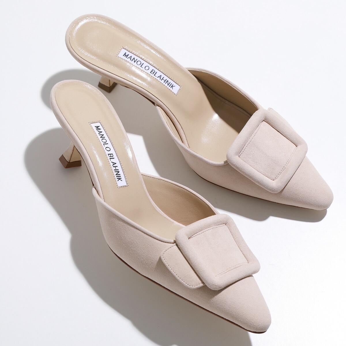 MANOLO BLAHNIK マノロブラニク ミュール MAYSALE SUEDE DAIM