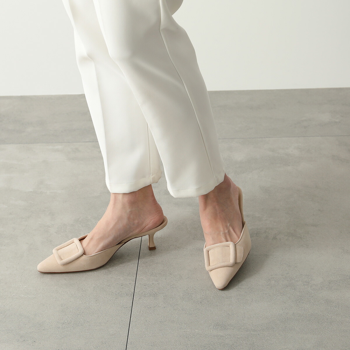 MANOLO BLAHNIK マノロブラニク ミュール MAYSALE SUEDE DAIM