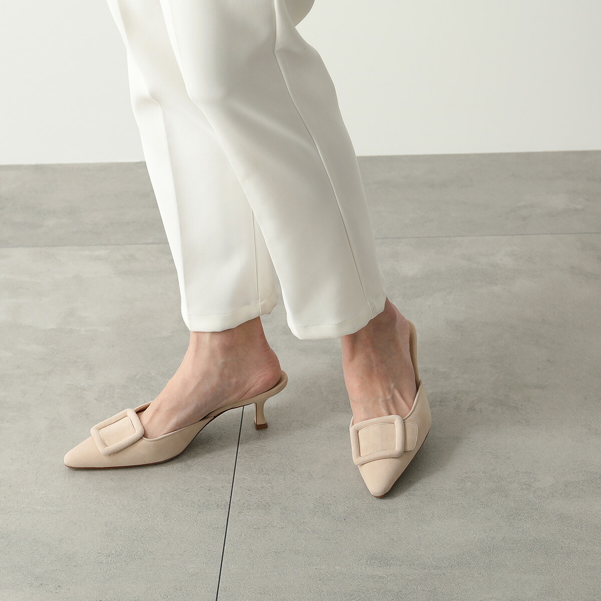 MANOLO BLAHNIK マノロブラニク ミュール MAYSALE SUEDE DAIM 050 