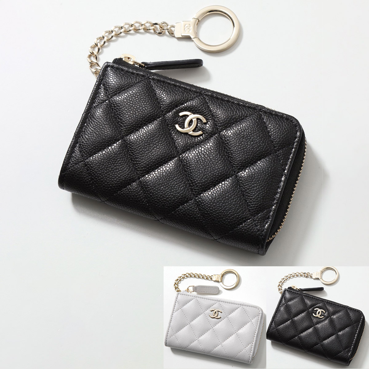 あ*ろ様 CHANEL ブラック レザー キーケース CHANEL ブラック レザー キーケース - メルカリ