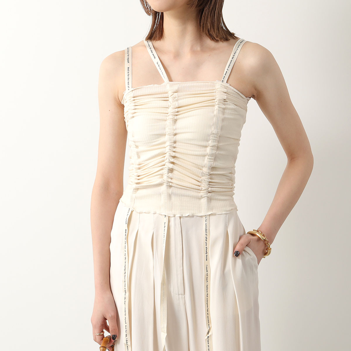 BASERANGE ベースレンジ キャミソール HEWN STRAP TOP TOHS RB SP24 