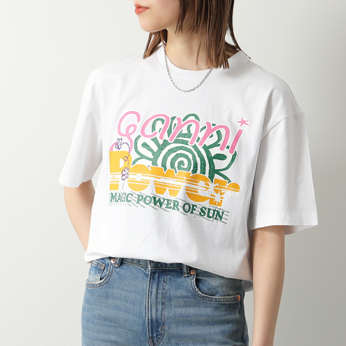 楽天市場】GANNI ガニー 半袖 Tシャツ Future Heavy Cocktail