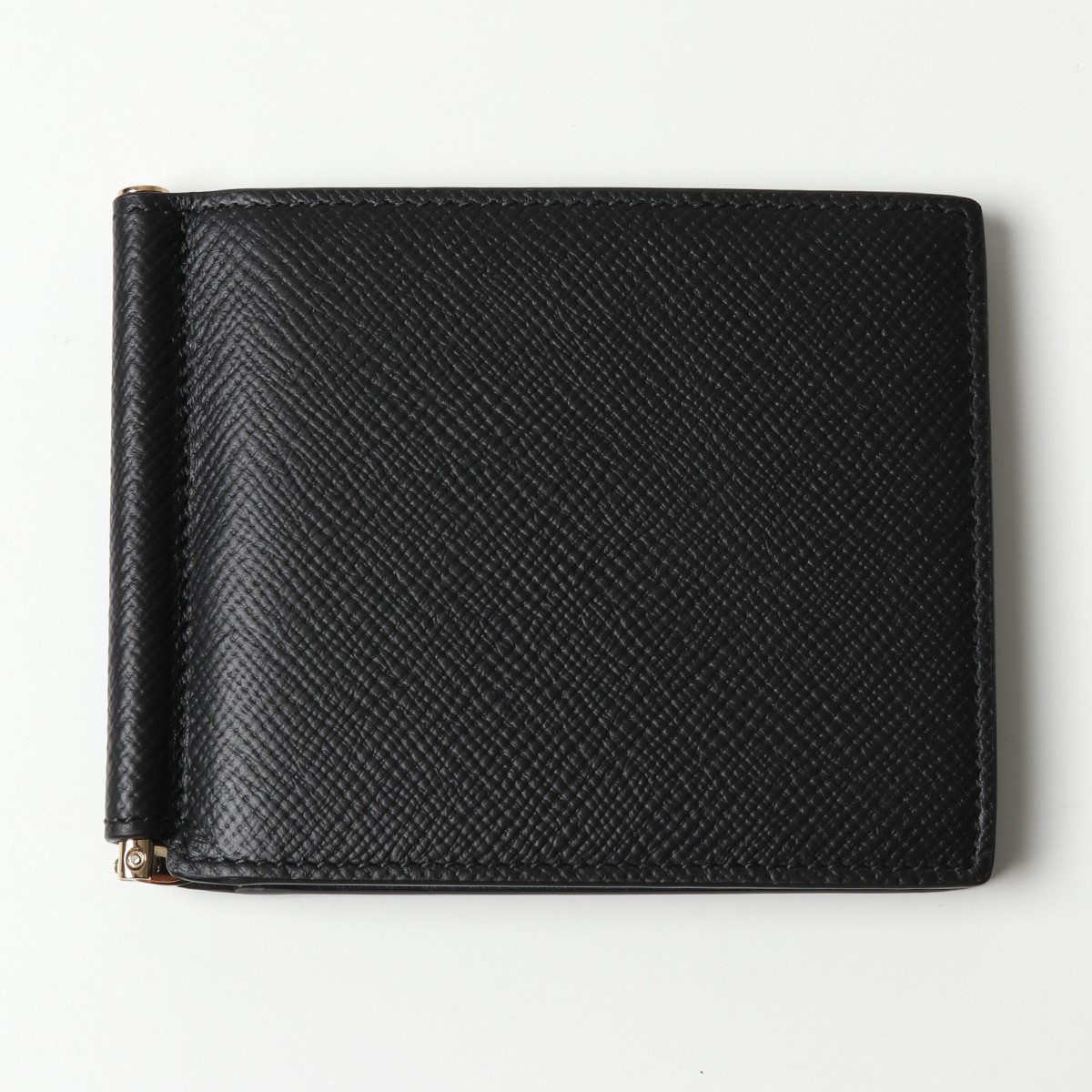 楽天市場 Smythson スマイソン Panama Money Clip Wallet マネークリップウォレット レザー 二つ折り財布 マネークリップ付き 小銭入れなし Black メンズ インポートセレクト Musee