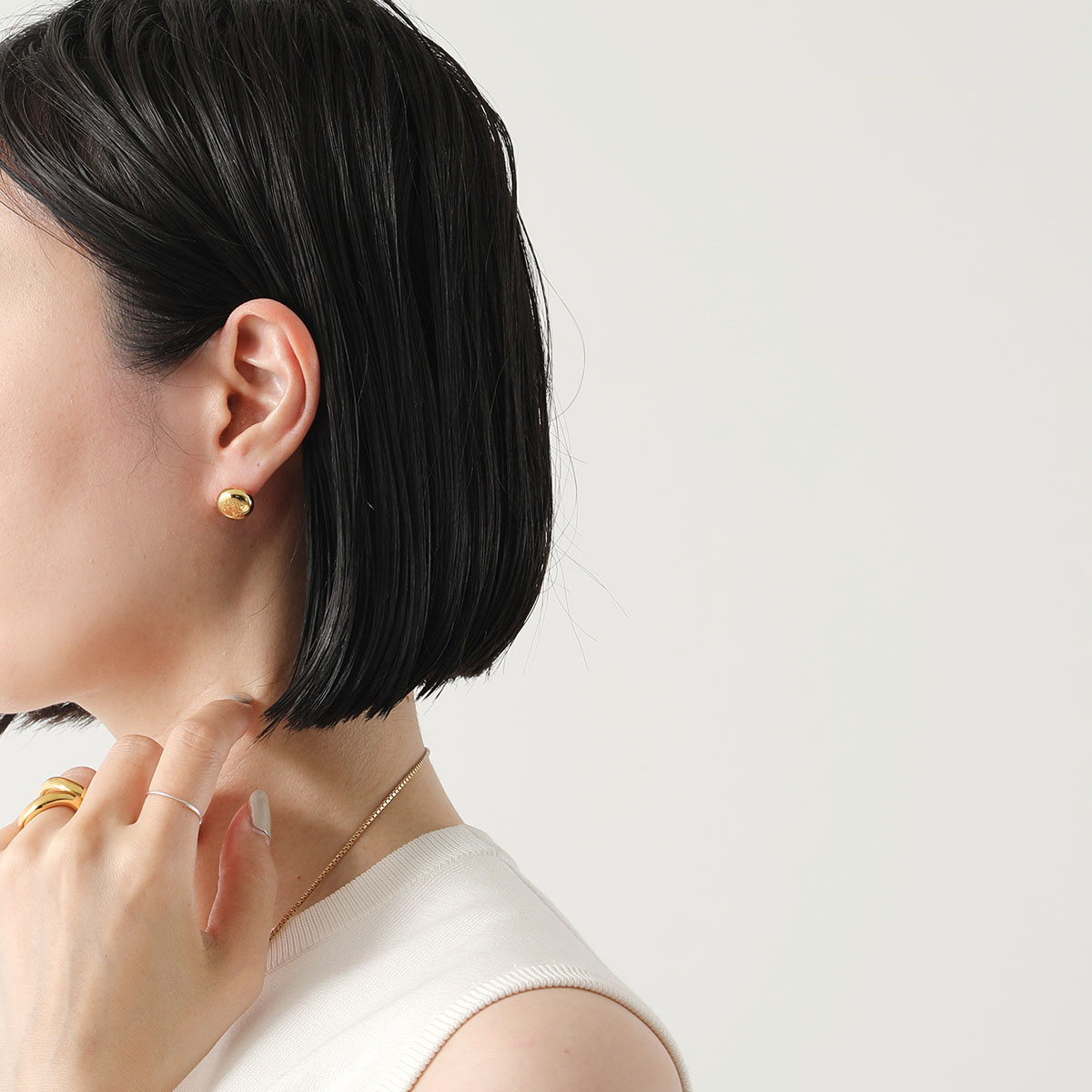 LOEWE ロエベ ピアス ANAGRAM PEBBLE アナグラム ペブル JANB239X01 