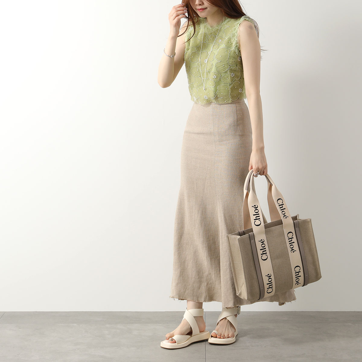 Chloe クロエ トートバッグ WOODY MEDIUM ウッディ ミディアム 