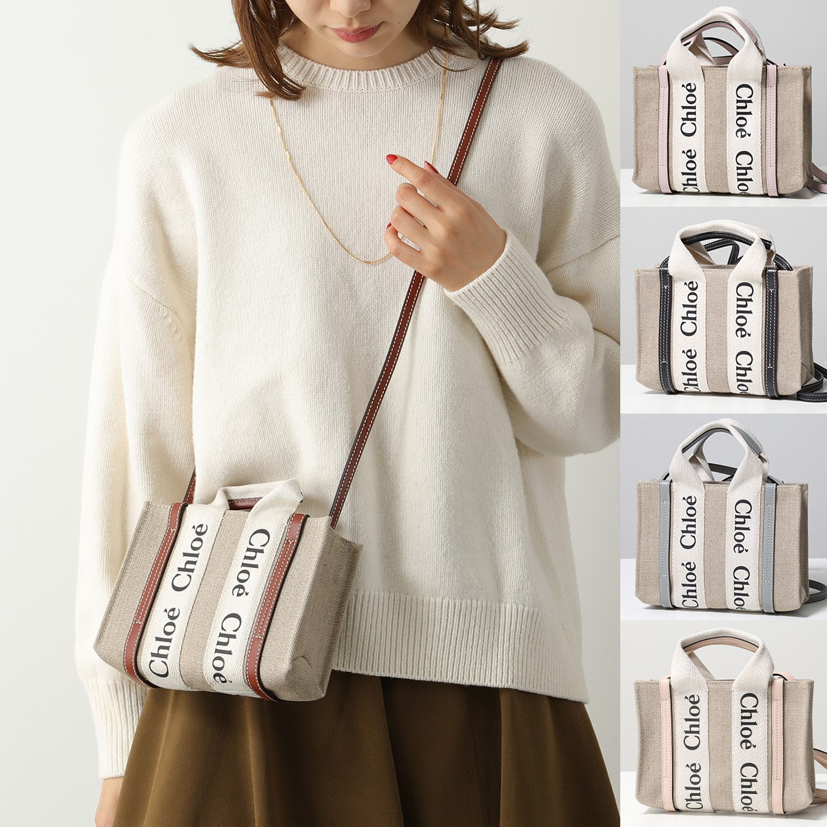 楽天市場】Chloe クロエ トートバッグ WOODY SMALL ウッディ