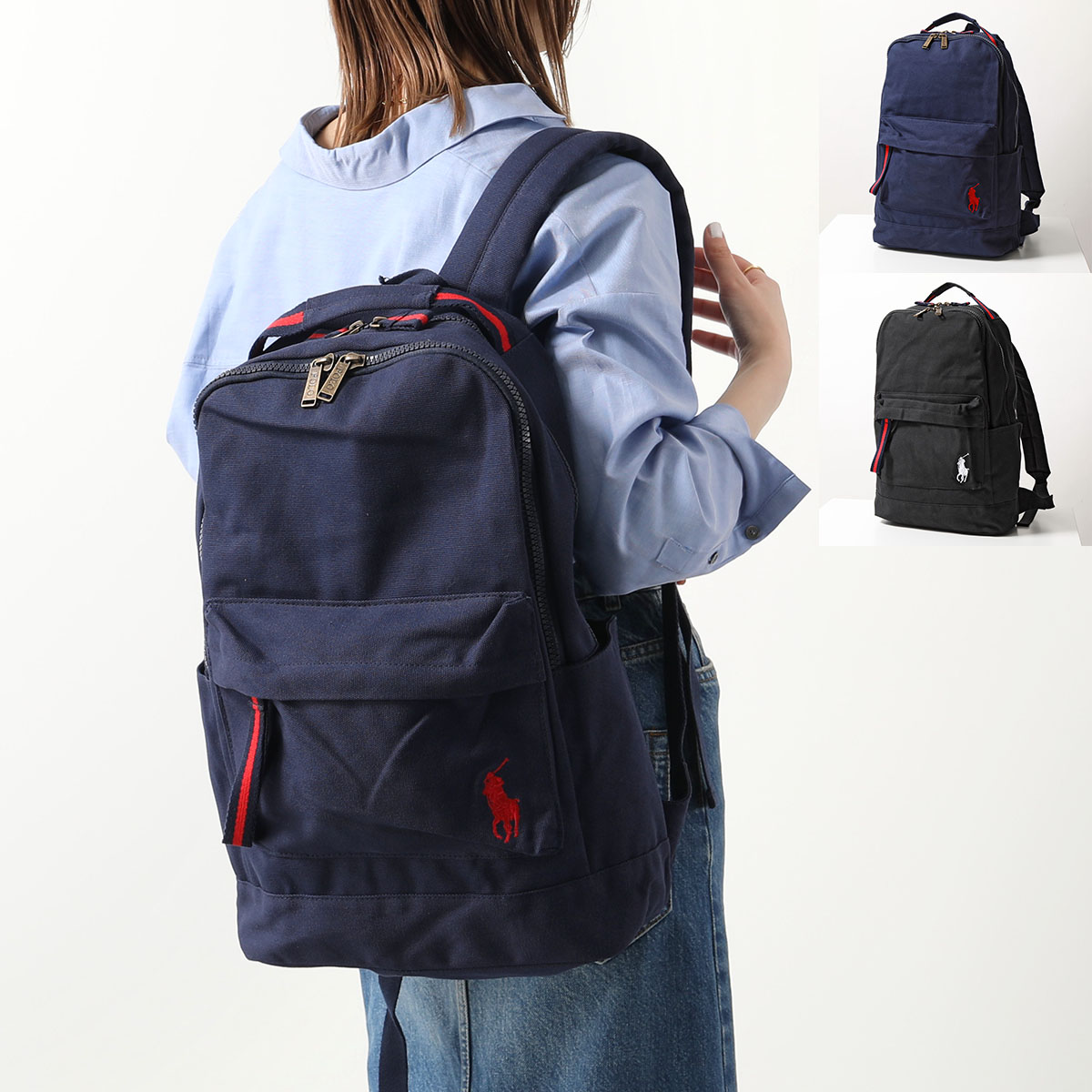 楽天市場】POLO RALPH LAUREN CANVAS DENIM BACKPACK