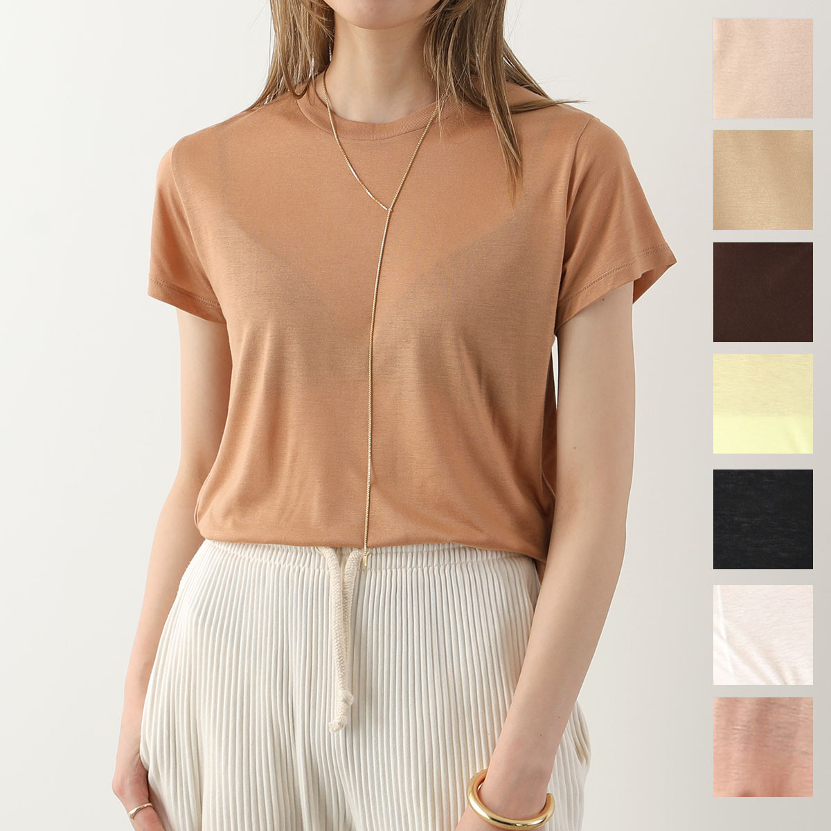 BASERANGE リブブラトップ BASE RANGE コットンリブ トライアングルブラトップ