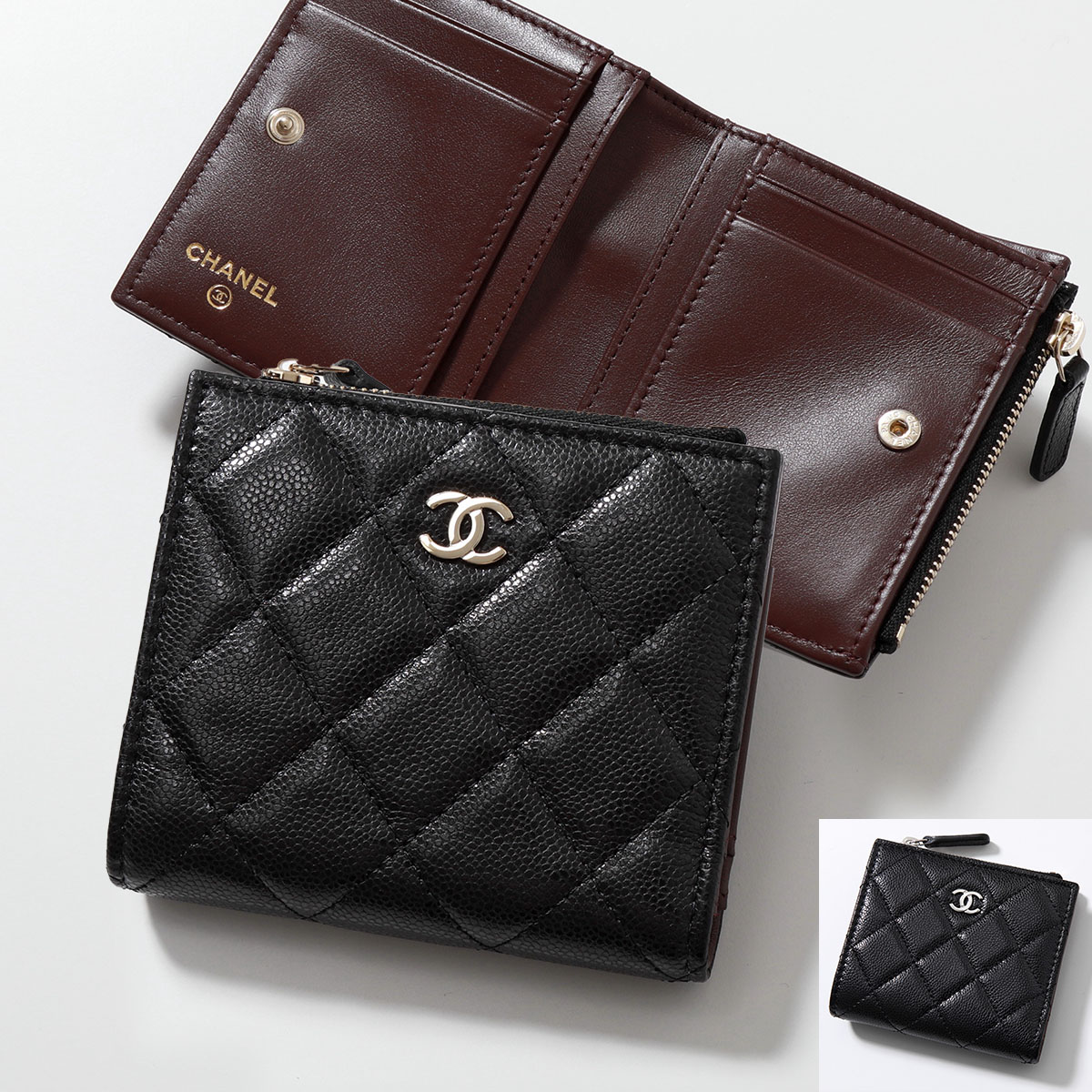 楽天市場】CHANEL シャネル 二つ折り財布 AP0231 Y01588 Y01864