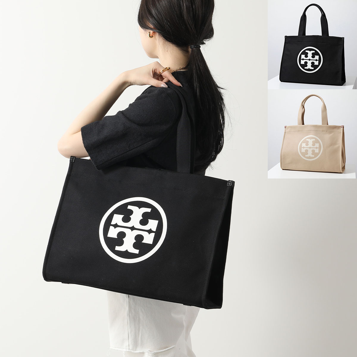 楽天市場】TORY BURCH トリーバーチ トートバッグ ELLA CANVAS SMALL TOTE エラ 153381 レディース ショルダー バッグ クロスボディ 鞄 カラー2色 : インポートセレクトmusee