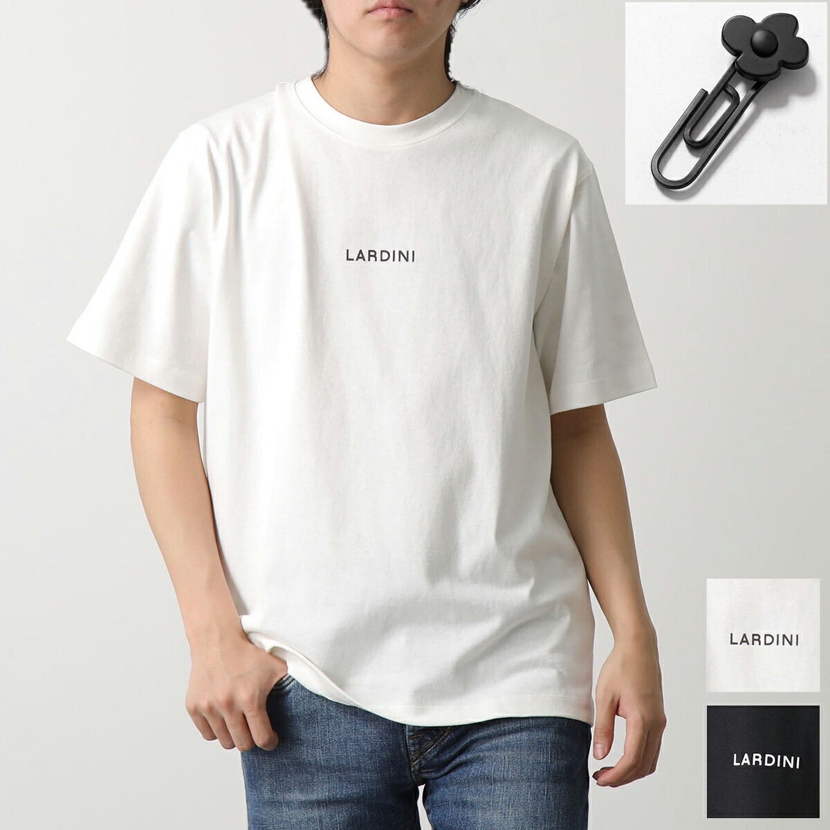Dries Van Noten 25SS Tシャツ・カットソー グレー系 Dries Van Noten // Grey & Yellow Floral Embroidered T-Shirt