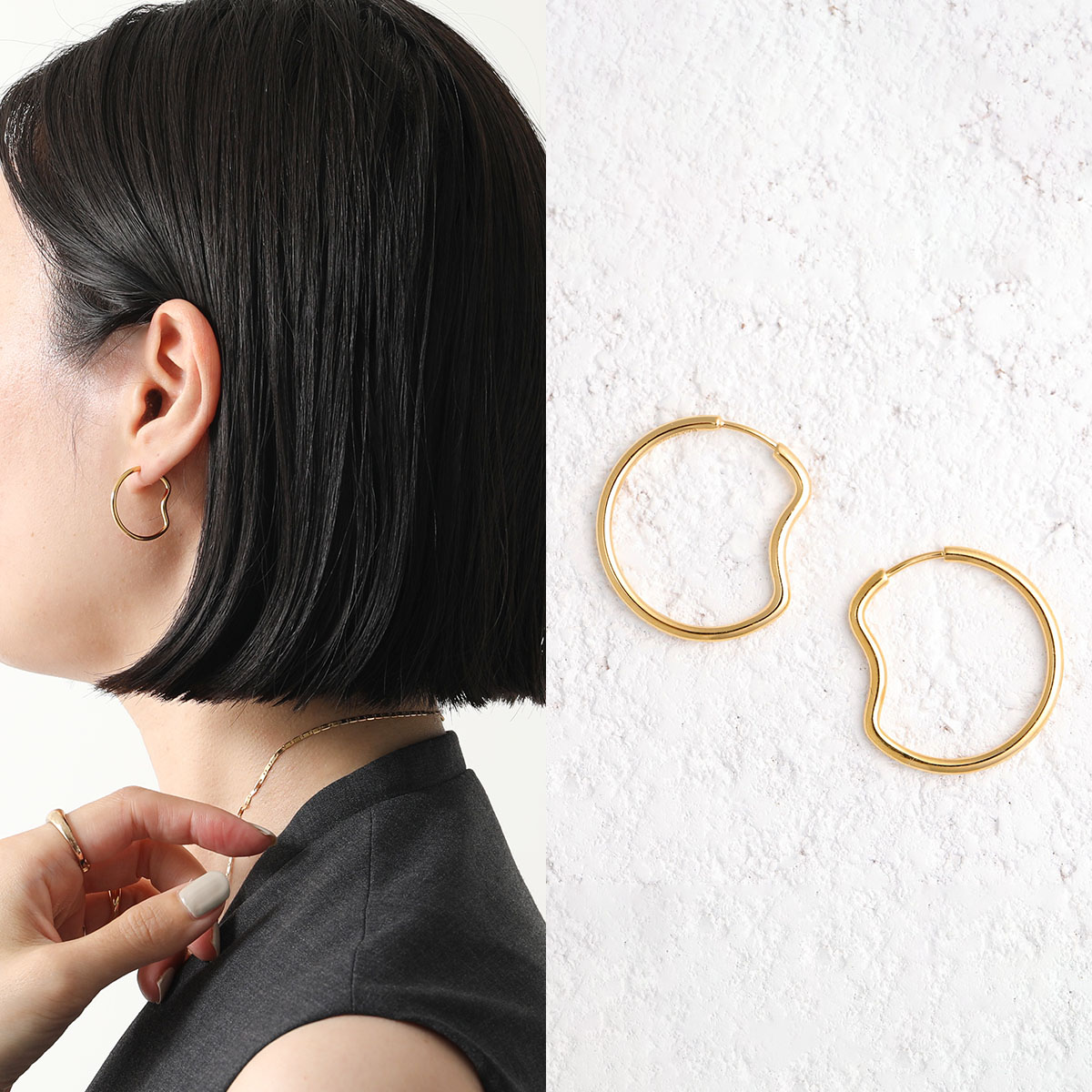 楽天市場】MARIA BLACK マリアブラック フープピアス Palads Royal Earring パラッド ロイヤル 101018YG  レディース 両耳販売 アクセサリー クリスタル Gold : インポートセレクトmusee