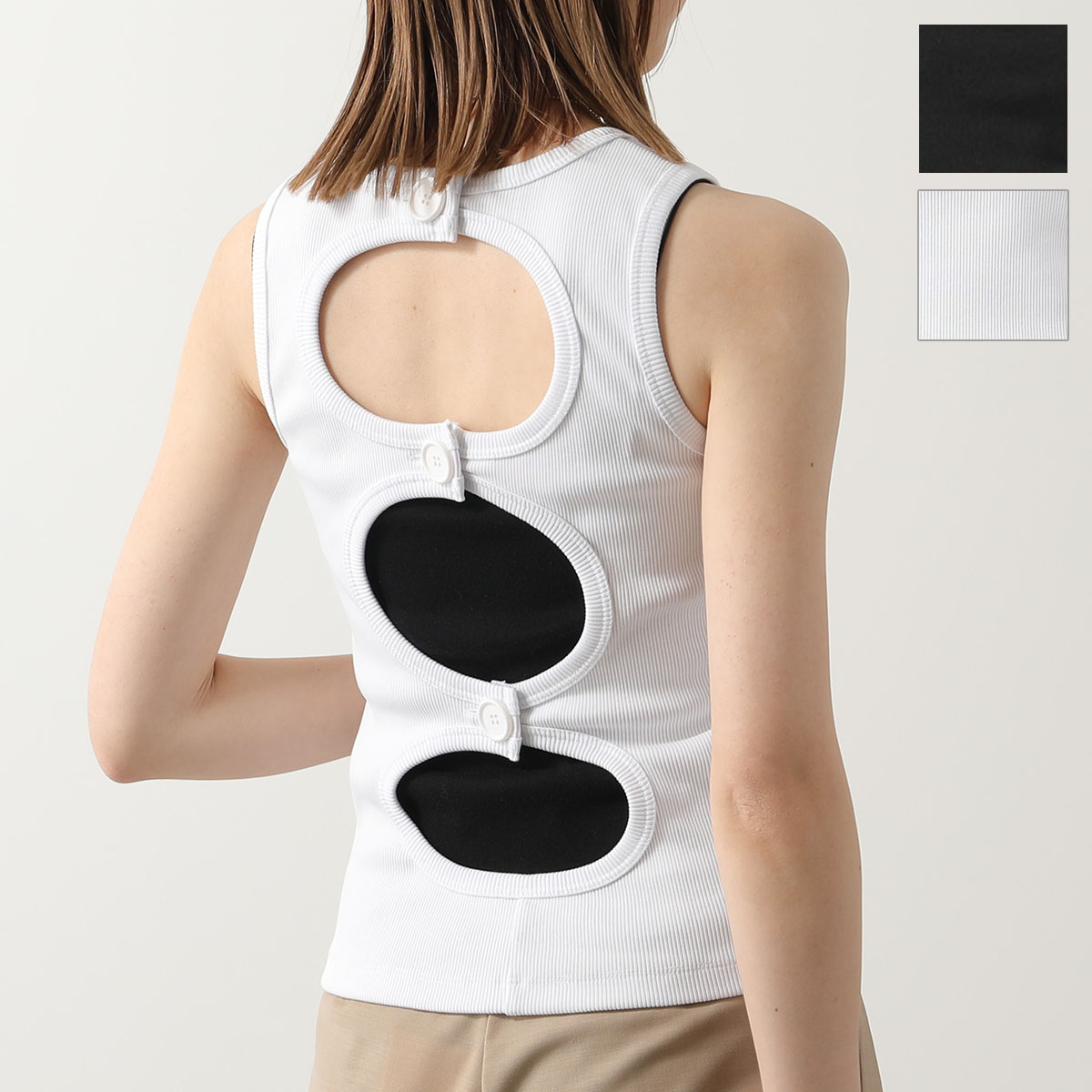 Marine Serre タンクトップ ホワイト S 完売品 楽天市場】Marine Serre マリーン セル タンクトップ MOON LOGO RIBBED