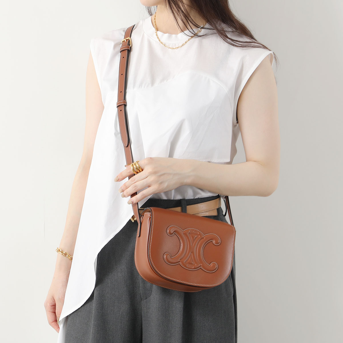 CELINE セリーヌ ショルダーバッグ Folco フォルコ 198263DU3.18CH