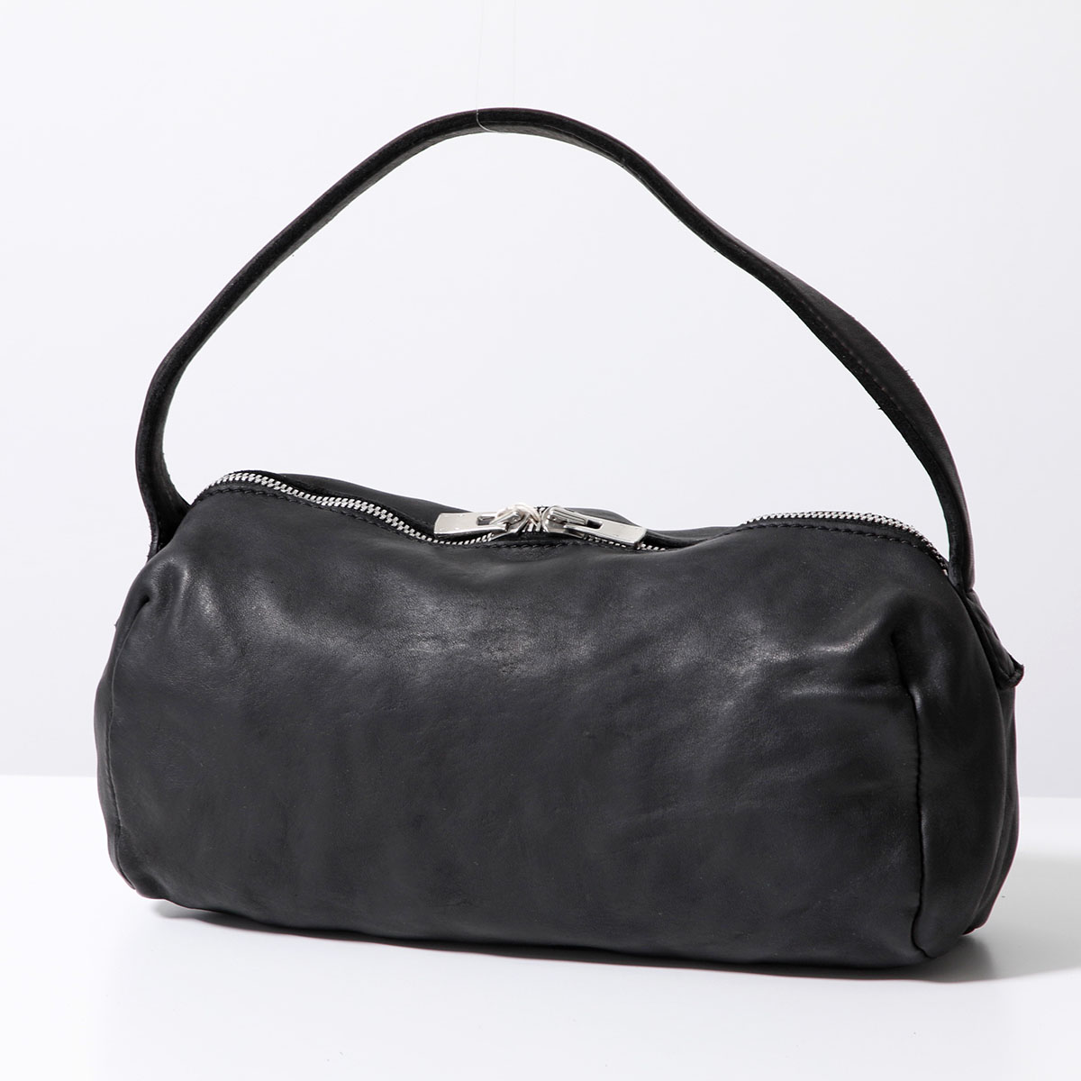 【関税込み】Guidi ブラック Q10M バッグ 美品 GUIDI Q10 ショルダーバッグ ボディバッグ ホースレザー