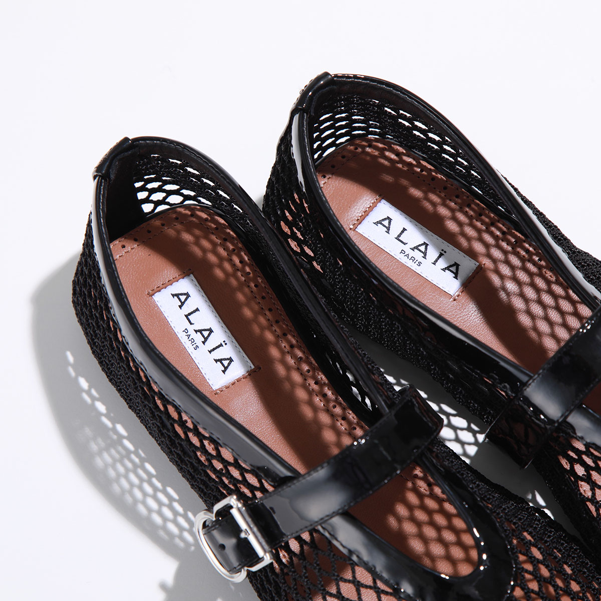 ALAIA アライア バレエシューズ BALLERINA STRAP AA3A029TK007 