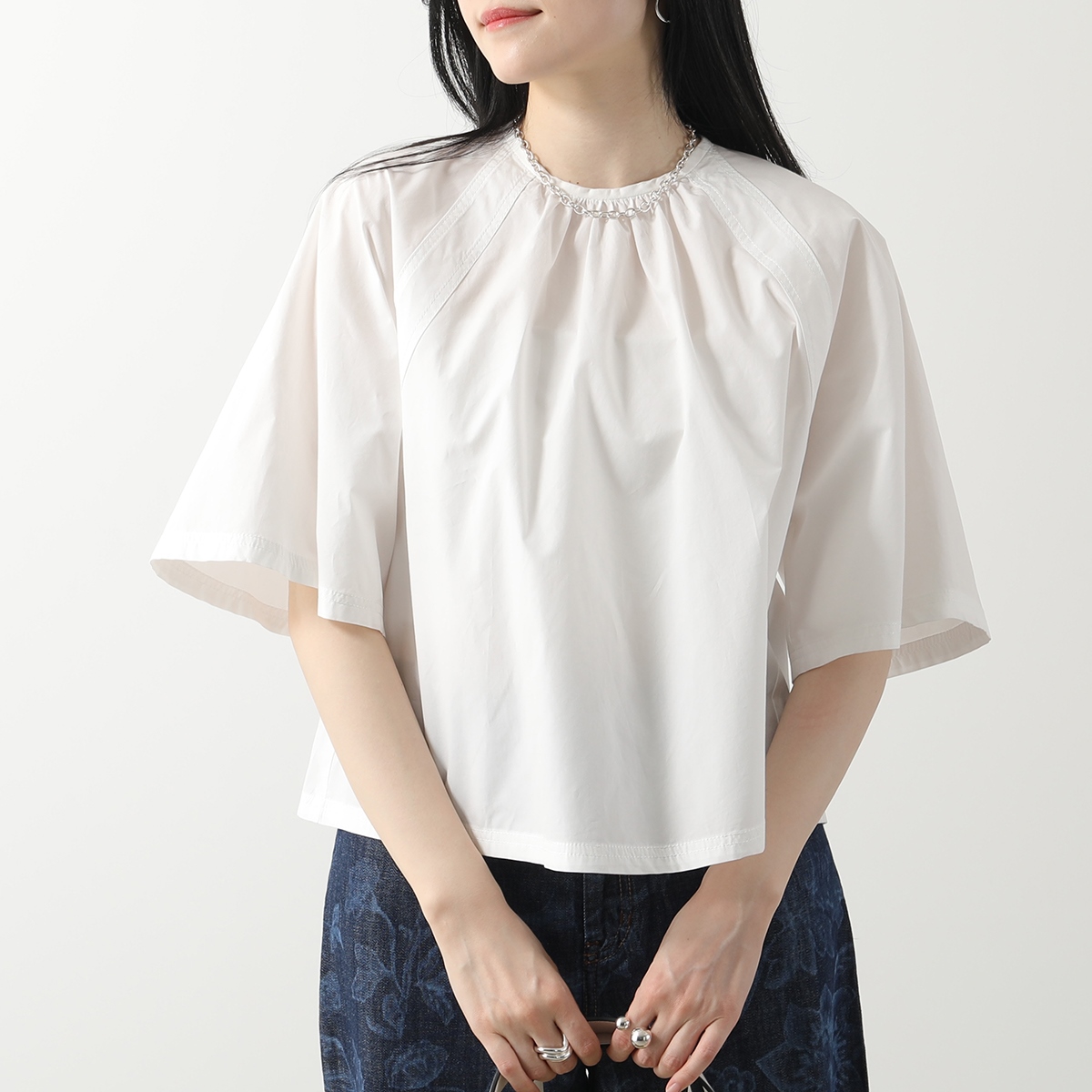 Max Mara ストライプ ノースリーブシャツ　スカート MaxMara ストライプ ノースリーブシャツワンピース