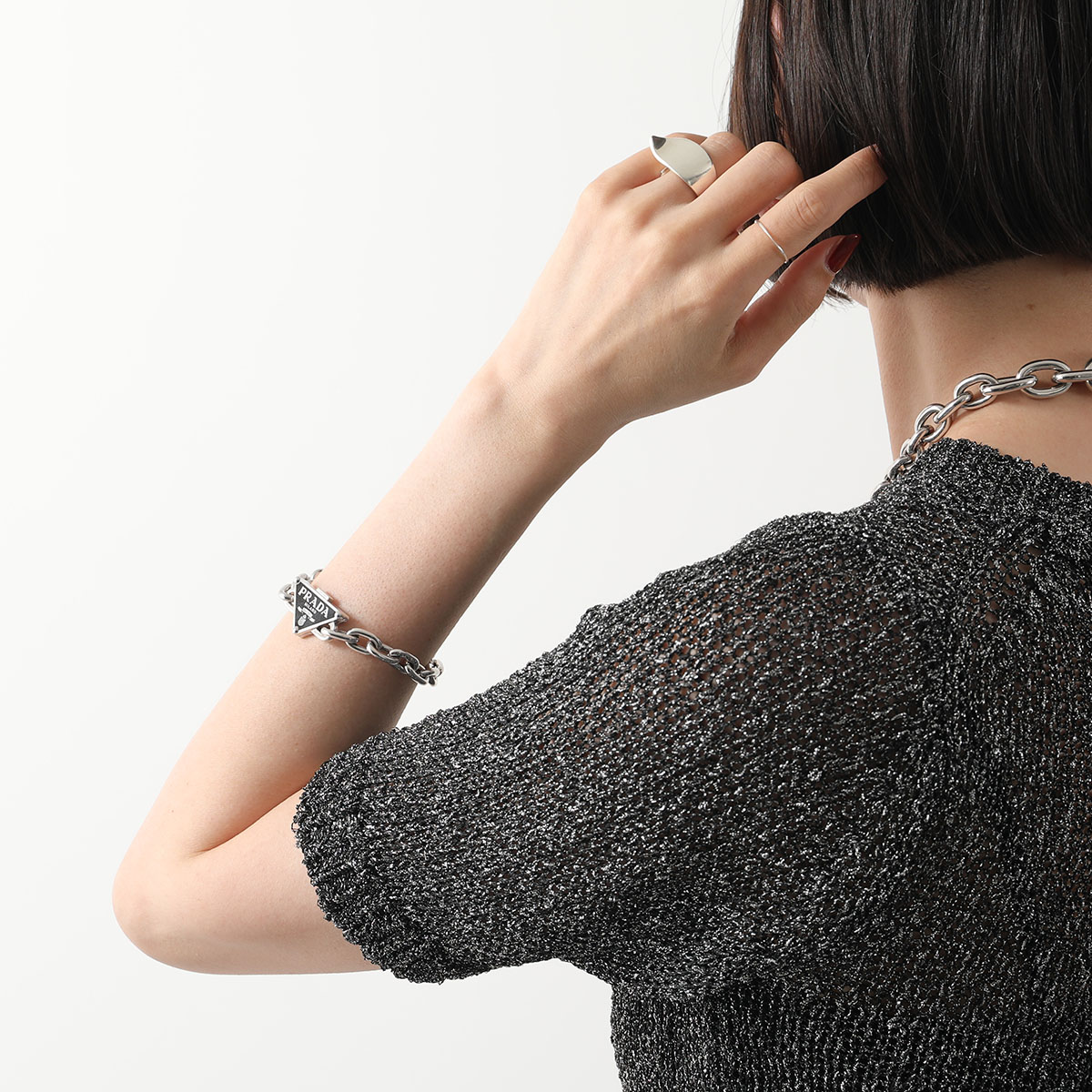 PRADA プラダ ブレスレット 1JB303 2DTO レディース チェーン  