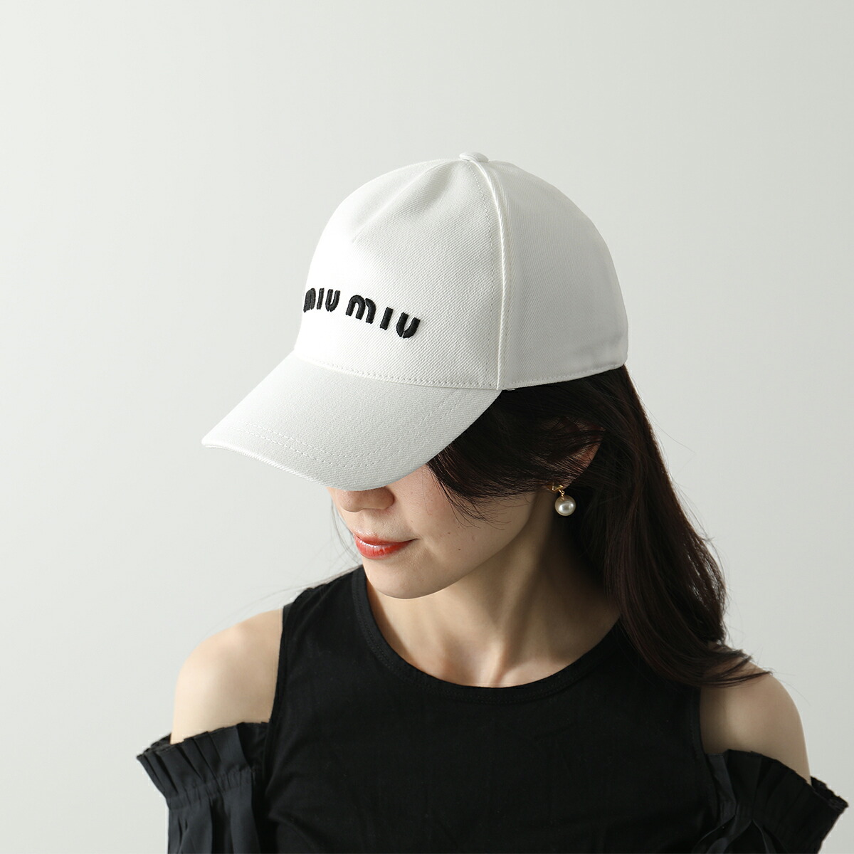 MIUMIU ミュウミュウ ベースボールキャップ 5HC179 2DXI レディース 