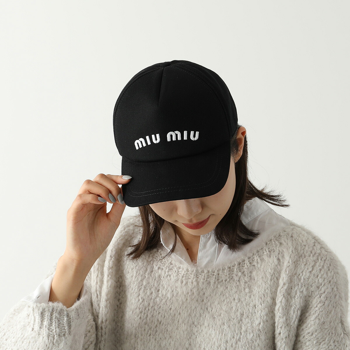 MIUMIU ミュウミュウ ベースボールキャップ 5HC179 2DXI レディース 