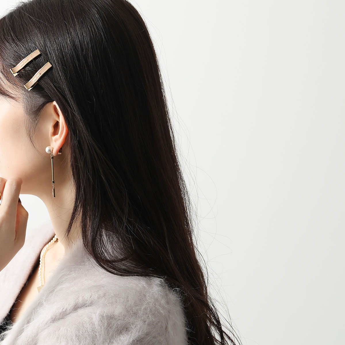 【即購入OK】ミュウミュウ ヘアピン 2個セット MIUMIU ミュウミュウ ヘアクリップ 5JF136 2F6T レディース 2点