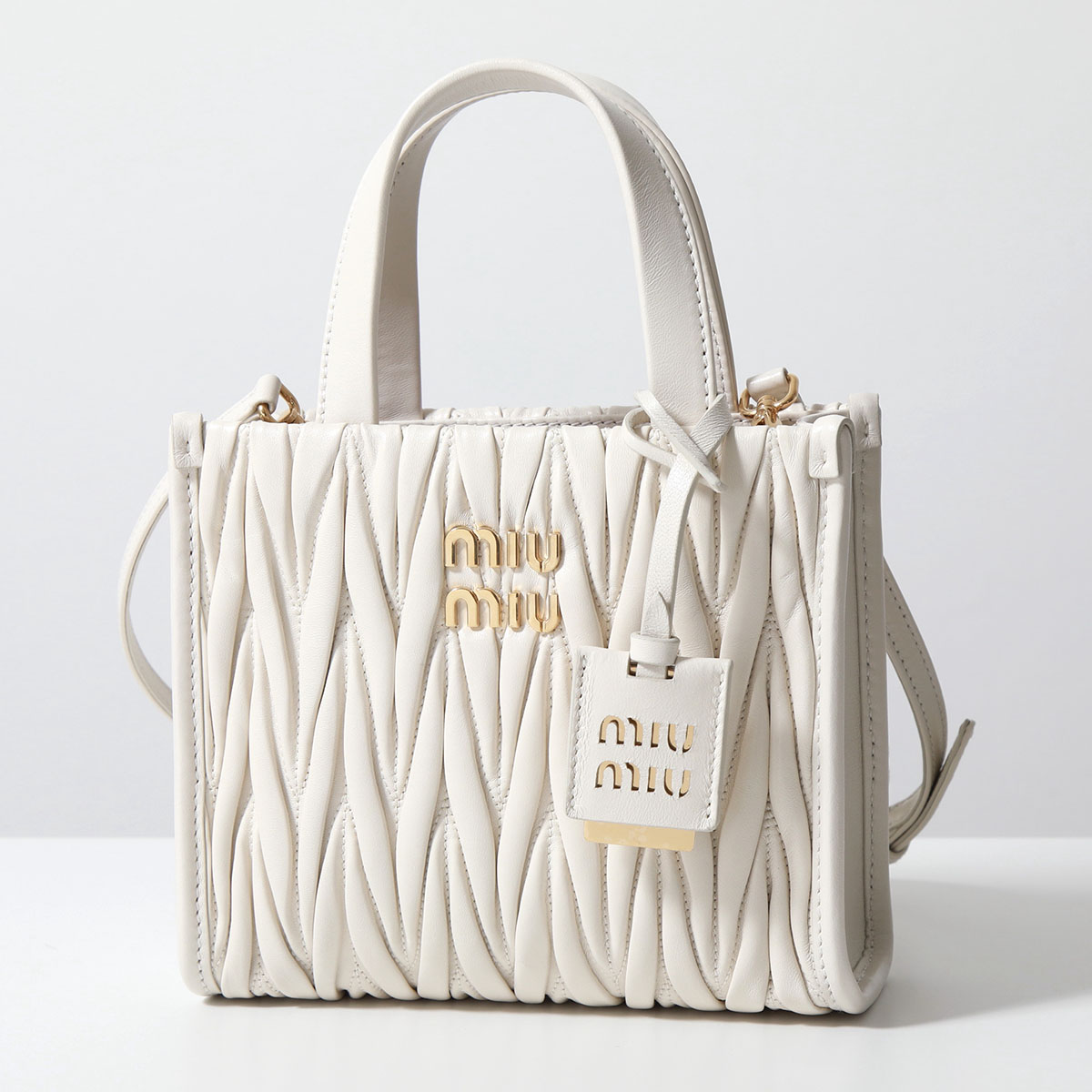 MIUMIU ミュウミュウ ハンドバッグ MATELASSE マテラッセ 5BA277 N88 